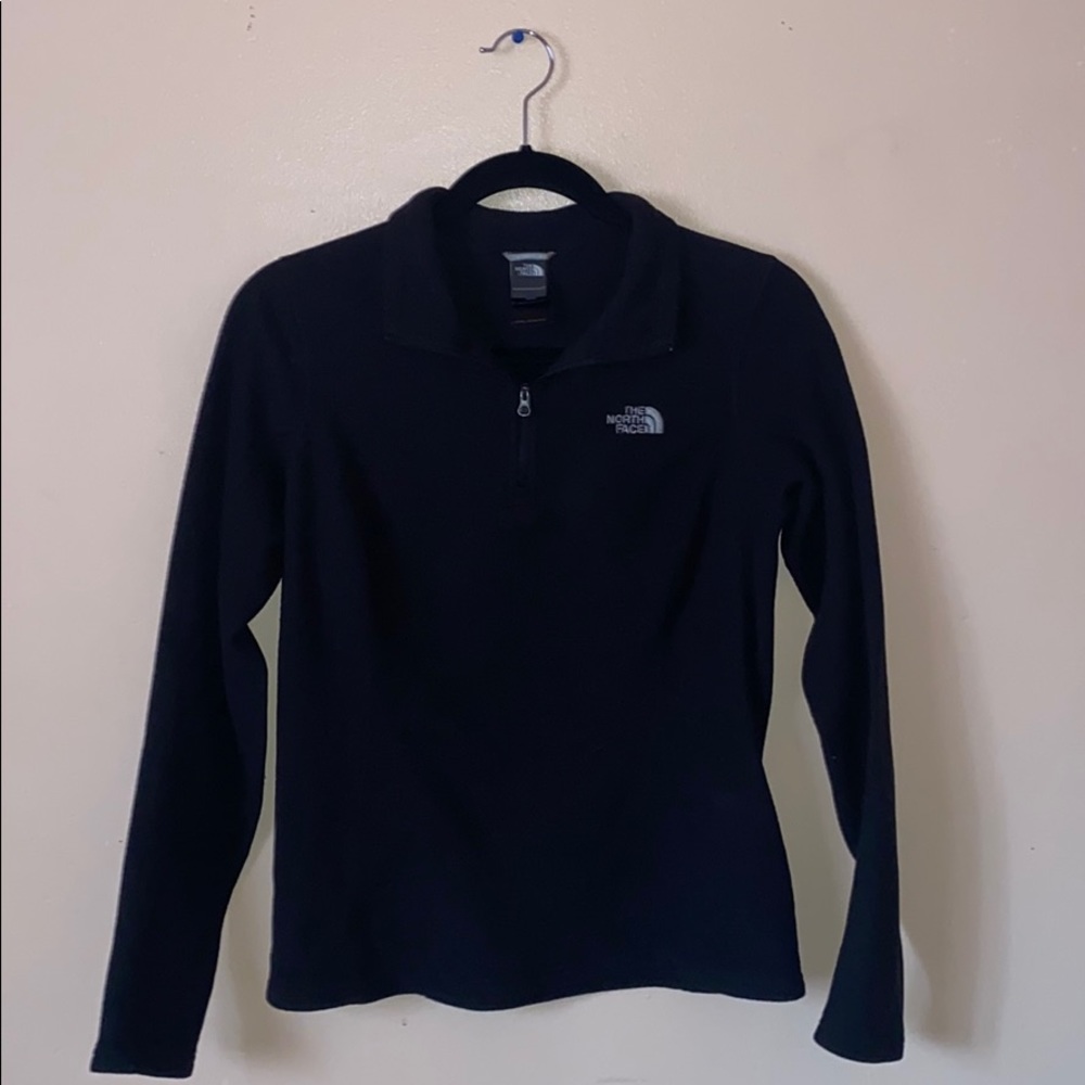 BLACK NORTH FACE QUARTER ZIP🖤🤍